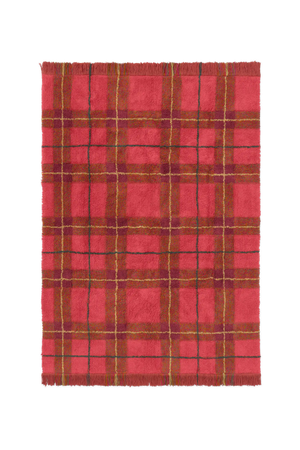 Tapete lavável Tartan Vermelho Vintage — Lorena Canals
