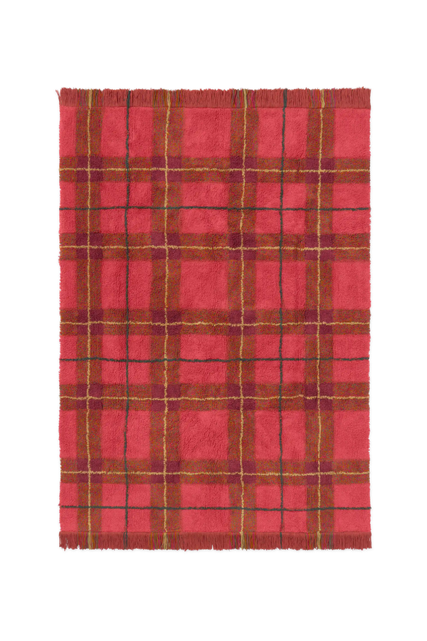 Tapete lavável Tartan Vermelho Vintage — Lorena Canals