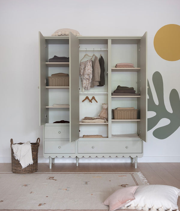 Roupeiro Babushka de três portas Wood Luck Design — Branco, imagem 6