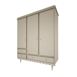 Roupeiro Babushka de três portas Wood Luck Design — Olive, imagem 1