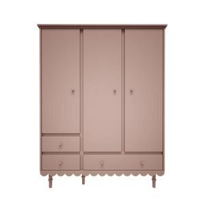 Roupeiro Babushka de três portas Wood Luck Design — Rosa, imagem 2
