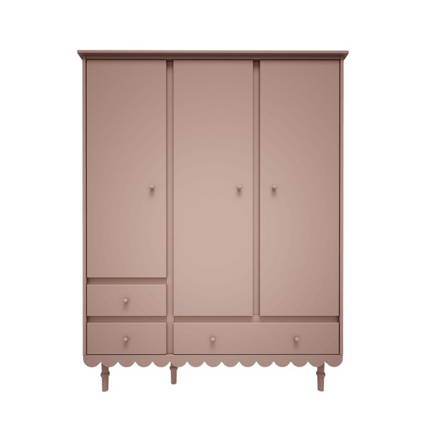 Roupeiro Babushka de três portas Wood Luck Design — Rosa, imagem 2