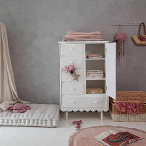 Cómoda Babushka alta Wood Luck Design — Branco, imagem 3