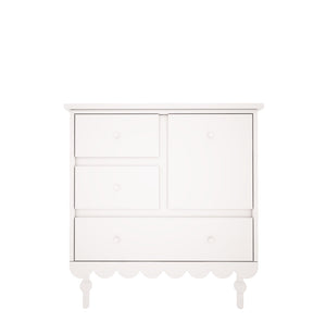 Cómoda Babushka baixa Wood Luck Design — Branco, imagem 3