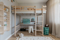 Cama alta Basic em quarto infantil — Wood Luck Design