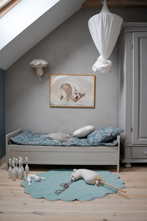 Berço evolutivo Vintage 70 × 140 cm — Wood Luck Design — ambiente