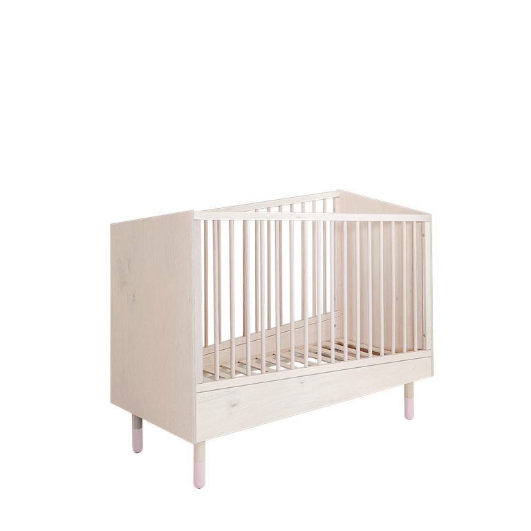 Berço evolutivo Mountains 70 × 140 cm com gaveta — Wood Luck Design — ambiente