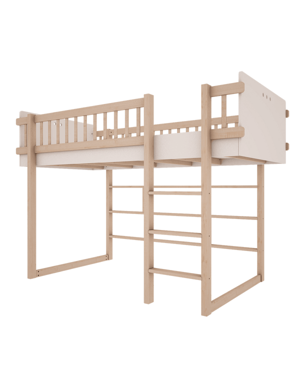 Cama elevada baixa Basic 90 × 200 cm — Wood Luck Design