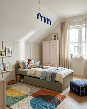 Cama Flora com gaveta — Wood Luck Design — ambiente Eucalyptus