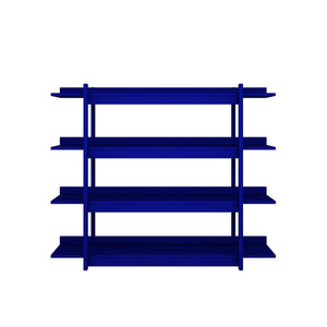 Estante Frame Wood Luck Design — Azul Klein — vista frontal