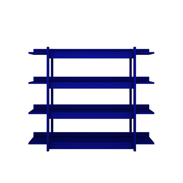Estante Frame Wood Luck Design — Azul Klein — vista frontal