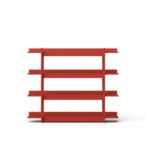 Estante Frame Wood Luck Design — Vermelho — vista frontal