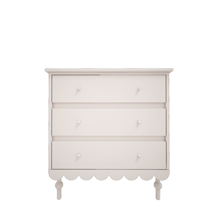 Cómoda Babushka de três gavetas Wood Luck Design — Branco, imagem 2