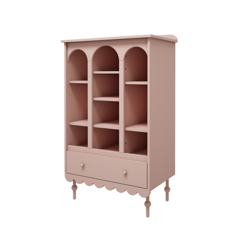 Estante Babushka Wood Luck Design — Rosa, imagem 1