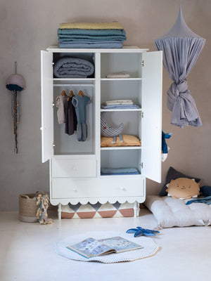Roupeiro Babushka de duas portas Wood Luck Design — Branco, imagem 3
