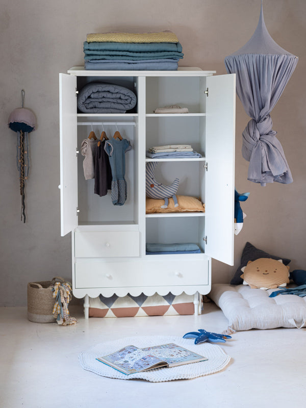 Roupeiro Babushka de duas portas Wood Luck Design — Branco, imagem 3
