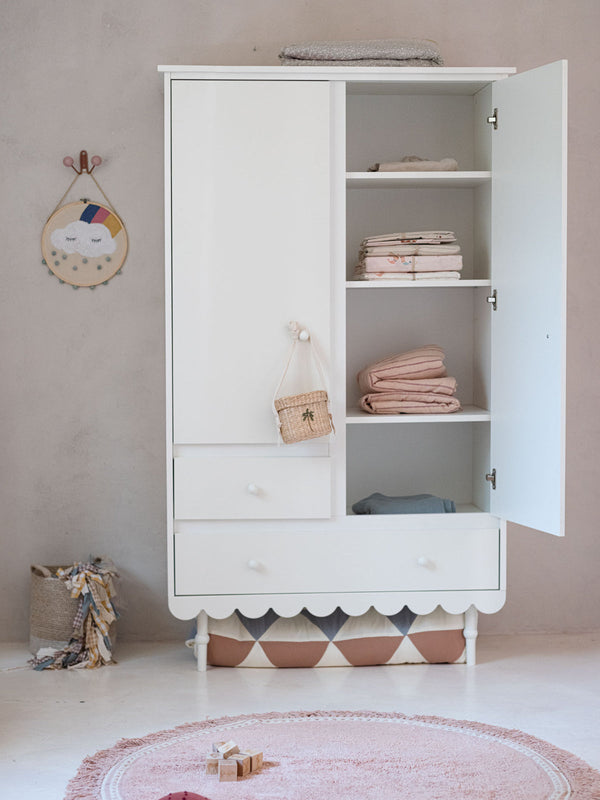Roupeiro Babushka de duas portas Wood Luck Design — Branco, imagem 4