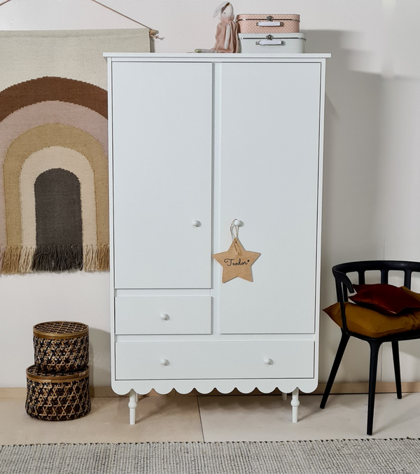 Roupeiro Babushka de duas portas Wood Luck Design — Branco, imagem 5