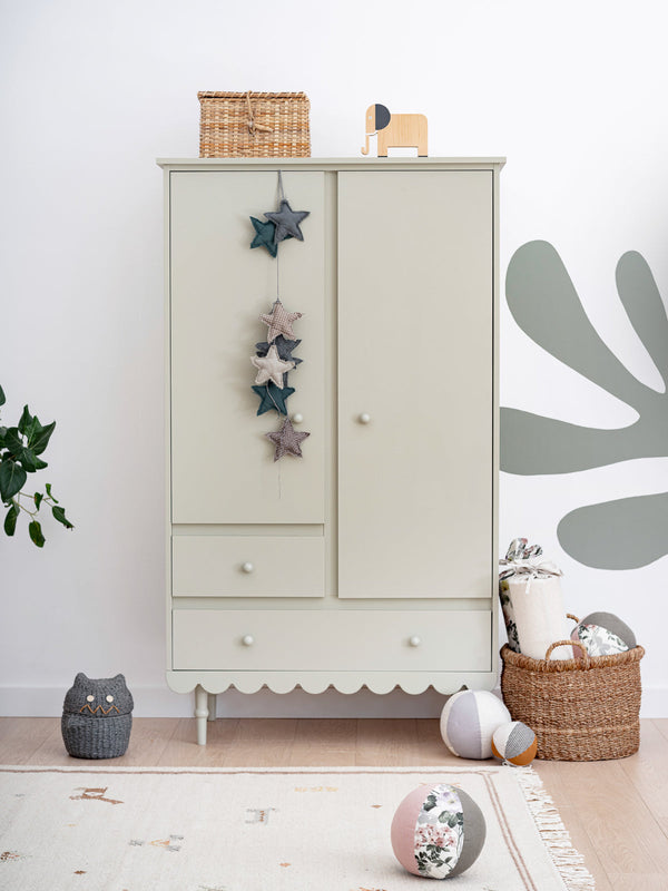 Roupeiro Babushka de duas portas Wood Luck Design — Olive, imagem 2