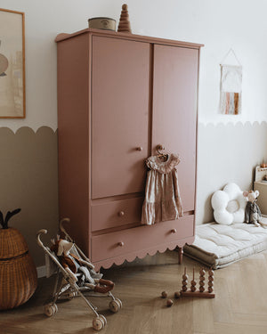Roupeiro Babushka de duas portas Wood Luck Design — Rosa, imagem 3