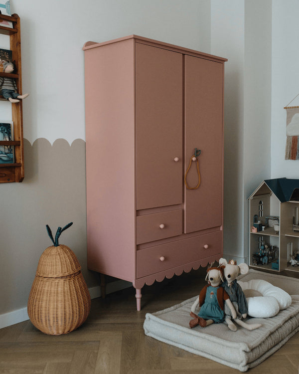 Roupeiro Babushka de duas portas Wood Luck Design — Rosa, imagem 5