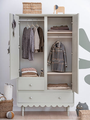 Roupeiro Babushka de duas portas Wood Luck Design — Rosa, imagem 7