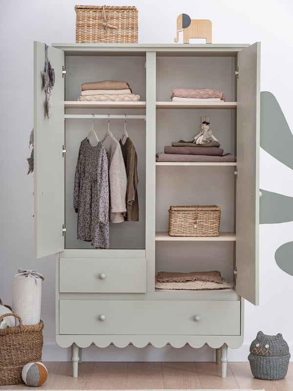 Roupeiro Babushka de duas portas Wood Luck Design — Rosa, imagem 8