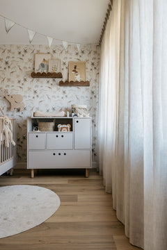 Cómoda River bege areia — Wood Luck Design — ambiente