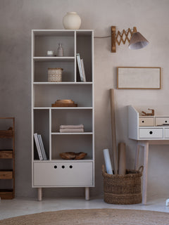 Estante River bege areia — Wood Luck Design — ambiente