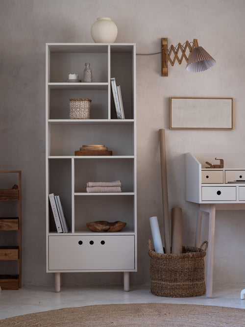 Estante River bege areia — Wood Luck Design — ambiente