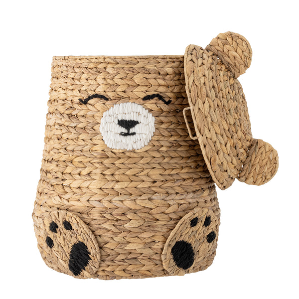 Timone Cesto com Tampa - Natural | Bloomingville MINI – imagem 2