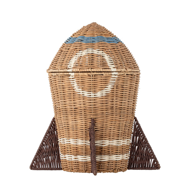 Space Cesto com Tampa - Natural | Bloomingville MINI – imagem 1