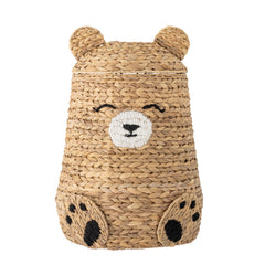 Timone Cesto com Tampa - Natural | Bloomingville MINI – imagem 1