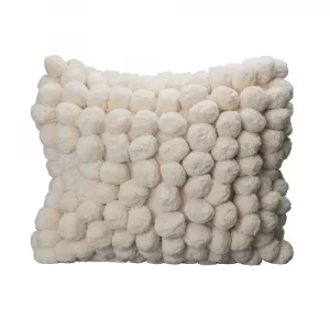 Cushion Pom Pom Off White