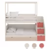 Bunk bed with canopy, storage ladders and drawer bed