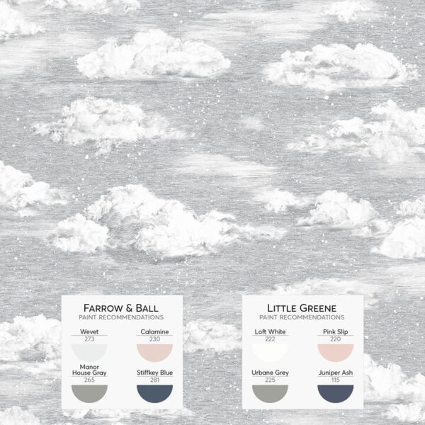 Papel de Parede Clouds Grey